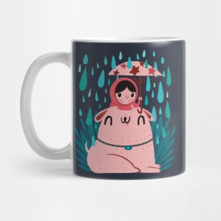 Friends under the rain Mug